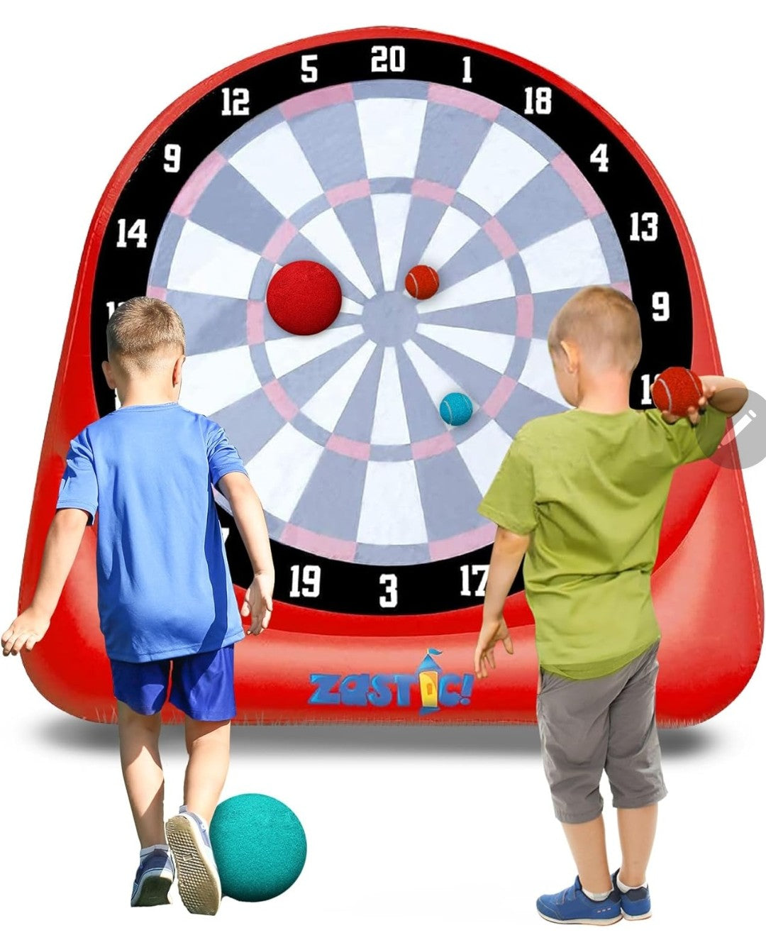 Giant Inflatable 6ft Tall Kick & Throw Darts Game